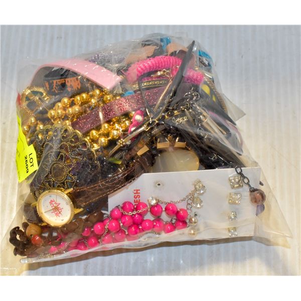 LARGE BAG OF ESTATE JEWELRY