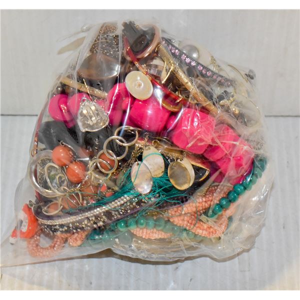 LARGE BAG OF ESTATE JEWELRY