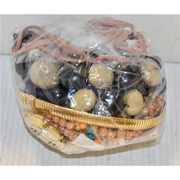 LARGE BAG OF ESTATE JEWELRY