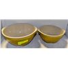 Image 1 : PAIR OF YELLOW STONEWARE MIXING BOWLS