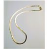 Image 1 : 1)  GOLD TONE FLAT 17.5" CHAIN.