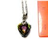 Image 1 : 23)  HEART SHAPED CZ MYSTIC TOPAZ WITH CLEAR