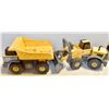 Image 1 : VINTAGE LARGE METAL TONKA DUMP TRUCK & TRACTOR