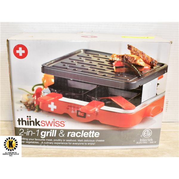 NEW THINKSWISS 2 IN 1 GRILL