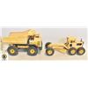 Image 1 : VINTAGE LARGE METAL TONKA DUMP TRUCK & GRADER