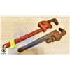 Image 1 : LOT OF 2 PIPE WRENCHES
