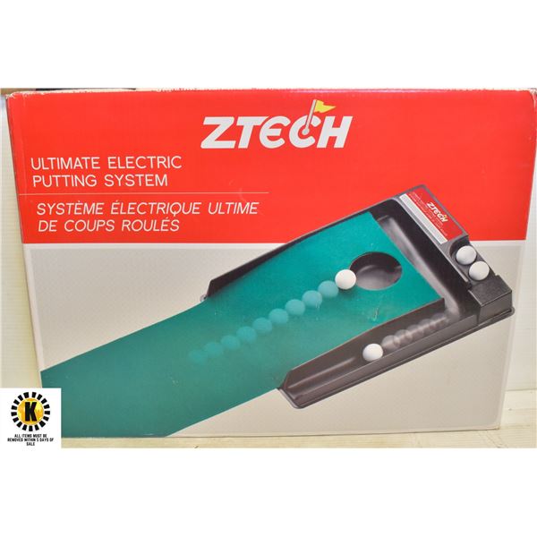 ZTECH ULTIMATE ELECTRIC GOLF PUTTING SYSTEM IN BOX