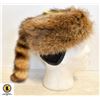 Image 1 : DAVY CROCKETT COON HAT REAL FUR W/ COON TAIL