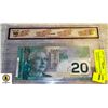 Image 1 : BANKNOTE CERTIFIED 2004 20$ GRADED 50