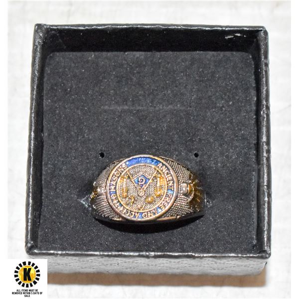 NEW MENS FREEMASON RING SIZE 11