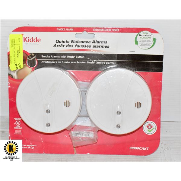 2 SMOKE ALARM SET NEW IN PACKAGE