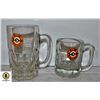 Image 1 : PAIR OF A&W ROOTBEER TRADEMARK GLASS MUGS