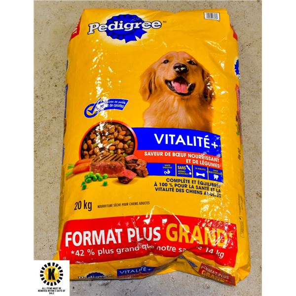 20KG BAG OF PEDIGREE DOG FOOD