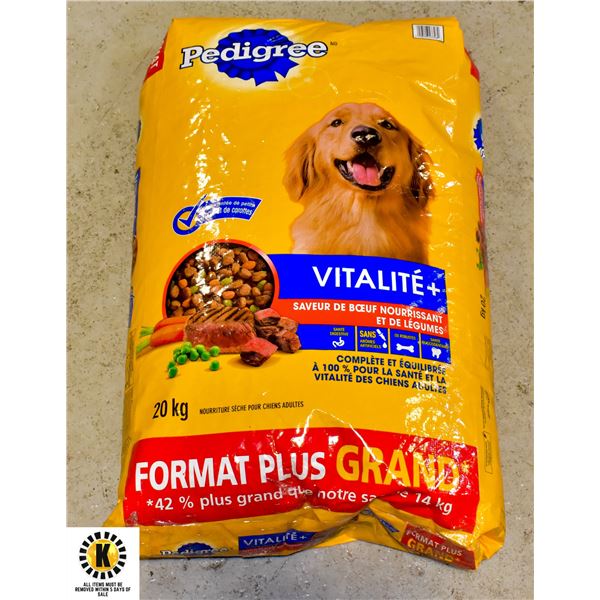 20KG BAG OF PEDIGREE DOG FOOD