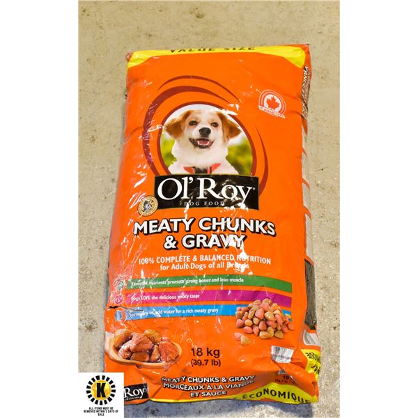 18KG BAG OF OL'ROY DOG FOOD