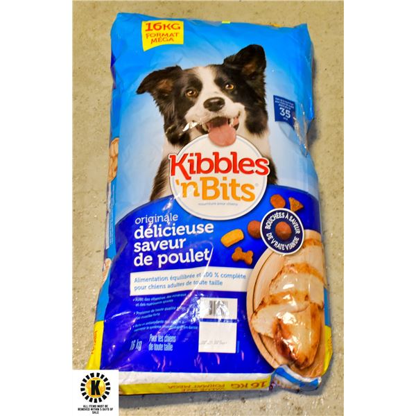 16KG BAG OF KIBBLE 'N BITS DOG FOOD