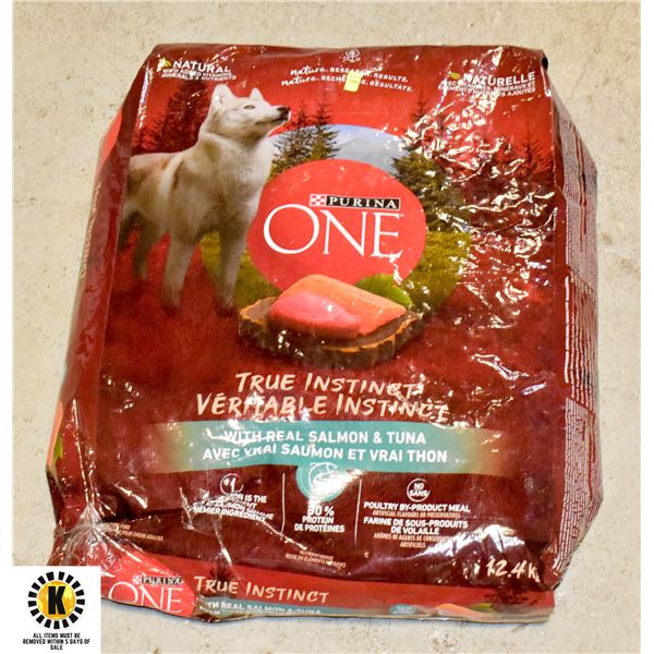 12.4KG BAG OF PURINA ONE DOG FOOD