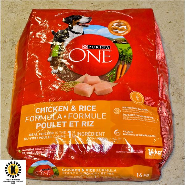 14KG BAG OF PURINA ONE DOG FOOD