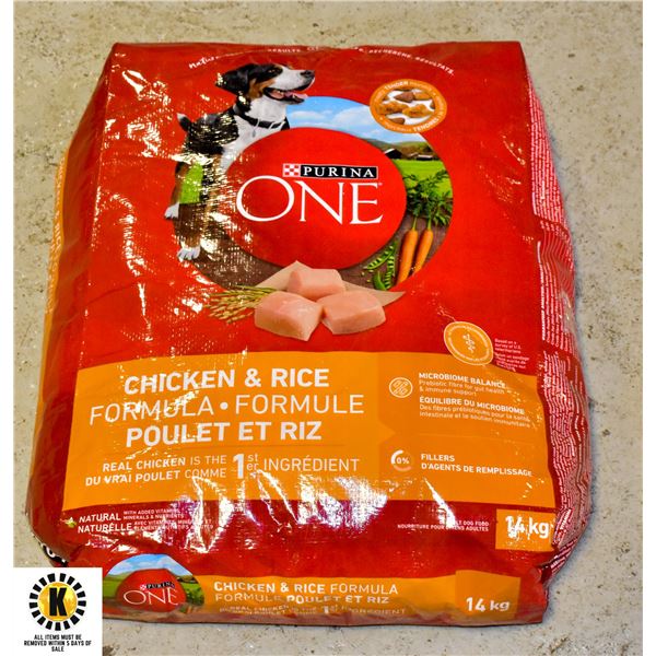 14KG BAG OF PURINA ONE DOG FOOD