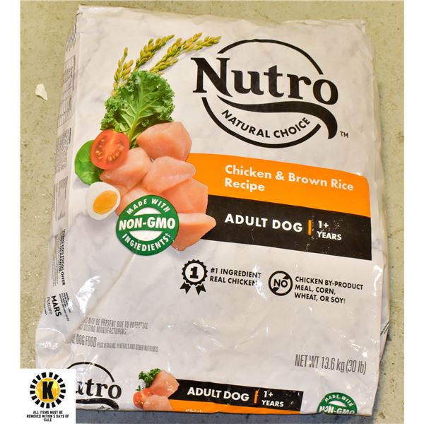 13KG BAG OF NUTRO DOG FOOD