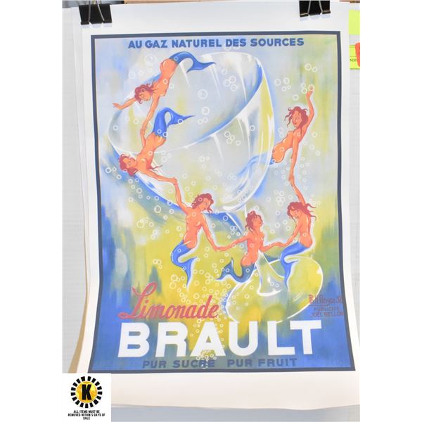 VINTAGE CANVAS PRINT BRAULT