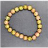 Image 1 : #83-NATURAL UNAKITE BEAD BRACELET 8MM/7.5"
