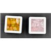 Image 1 : #177-NATURAL PINK ROSE QUARTZ& YELLOW AGATE ROUGH