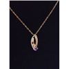 Image 1 : #357-GENUINE PERIDOT,CITRINE,GARNET,PENDANT NECKLA