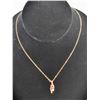 Image 1 : #365-GENUINE GARNET, TOPAZ PENDANT NECKLACE