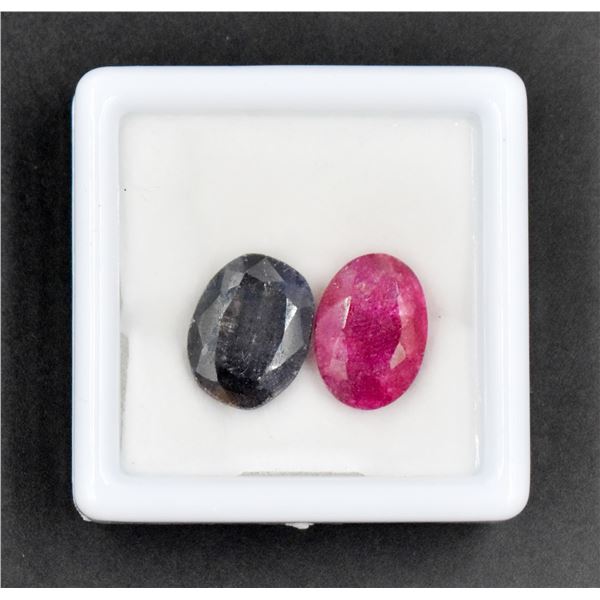 #255-RED BERYLE & SAPPHIRE GEMSTONE 255CT