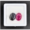 #255-RED BERYLE & SAPPHIRE GEMSTONE 255CT