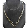 #345-STERLING SILVER 925 NECKLACE 18" (2PCS)