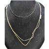 Image 2 : #345-STERLING SILVER 925 NECKLACE 18" (2PCS)