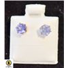 Image 1 : EC93-15 14K TANZANITE EARRINGS