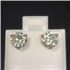 Image 1 : BZ1121-3 10K WHITE GOLD MOISSANITE EARRINGS