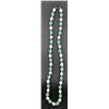 Image 1 : #123- FRESH WATER PEARL& GREEN JADE NECKLACE