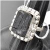 Image 2 : #36-NATURAL TOURMALINE RING (RAW) /SIZE 6.5