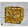 Image 1 : GOLD PLATED MENS RING 14.1G SIZE 9