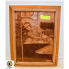 Image 1 : WOODEN CARVED GOLF PICTURE