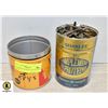 Image 1 : 2 VINTAGE TINS FULL OF OLD KEYS WITH