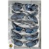 Image 1 : 6 PAIRS OF GREY AND CHROME SLEEK STYLED SUNGLASSES