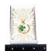 Image 1 : NEW ENCASED PAPER FOUR LEAF CLOVER GOLD TONED