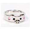 NEW PIG SILVER TONE RING SIZE 7.75