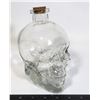 NEW GLASS SKULL DECANTER