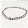 Image 2 : BZ1217-95 SILVER CZ 7.5" BRACELET