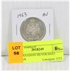 Image 1 : 1963 CANADIAN SILVER HALF DOLLAR