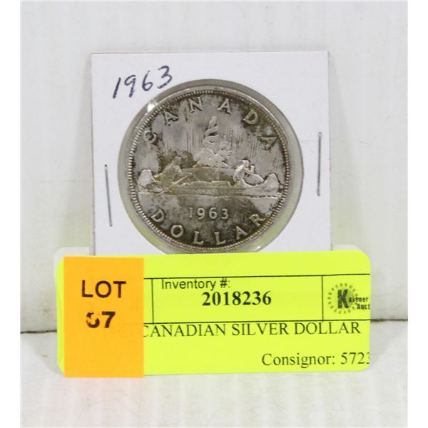 1963 CANADIAN SILVER DOLLAR