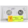 Image 1 : 1964-1965 CANADIAN SILVER QUARTERS