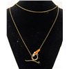Image 1 : 36 INCH LONG VINTAGE GOLD PLATED STERLING