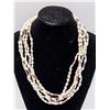 Image 1 : FIVE FRESHWATER PEARL AND AMETHYST NECKLACES